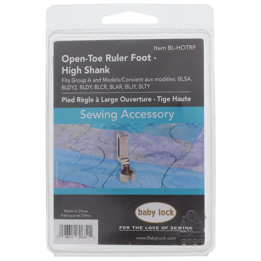 Baby Lock Open-Toe ruler foot- High Shank BL-HOTRF