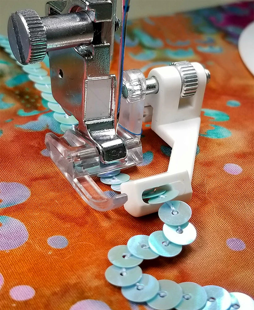 CREATIVE FEET SEQUINS N RIBBON COUCHING FOOT FITS ALL ZIG ZAG MACHINES