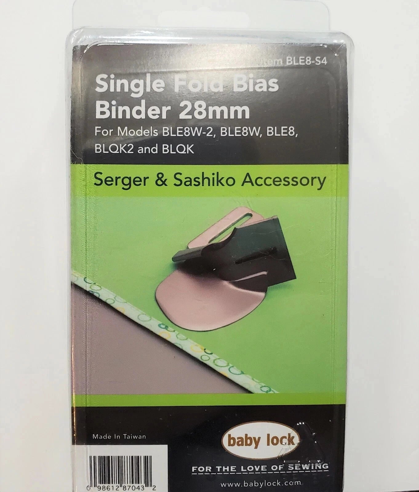 BABY LOCK BIAS BINDER SERGER AND SASHIKO ACCESSORY SINGLE 28mm