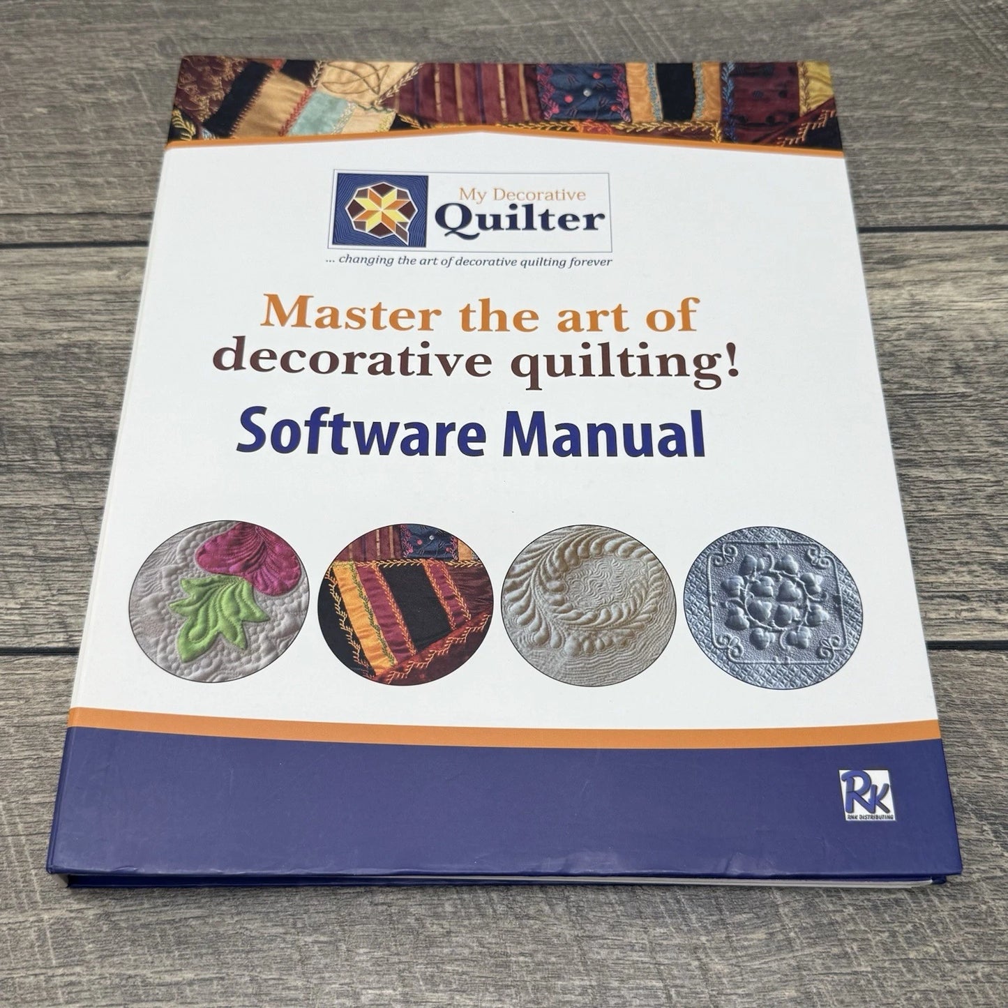 R & K FLORIANI "MY DECORATIVE QUILTER" SOFTWARE MANUAL AND DVD VIDEO LESSON